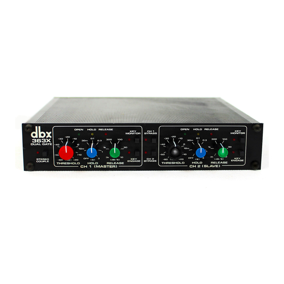 dbx 363X Service Manual