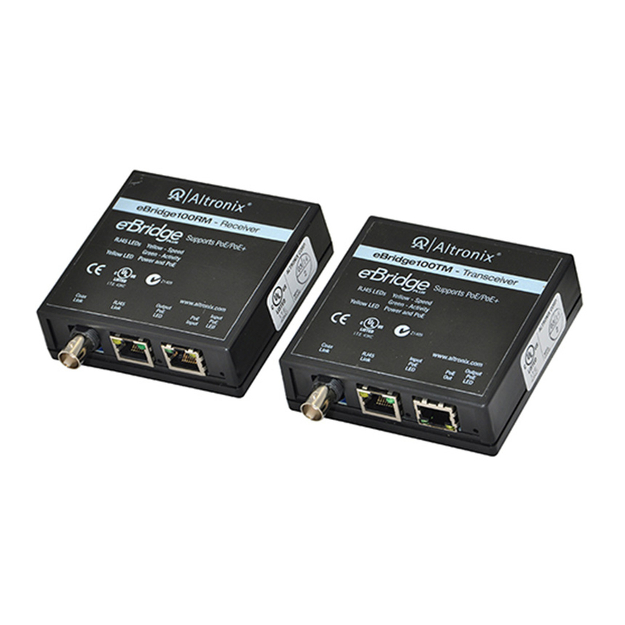 Altronix eBridge100RMT Installation Manual