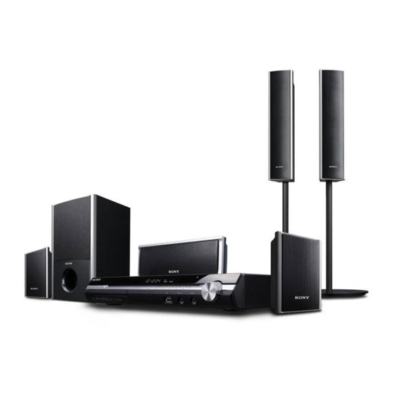 Sony DAV-DZ560 Operating Instructions Manual