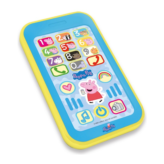 Trends UK Pepa Pig Peppa's Smart Phone PP09 Instruction Manual