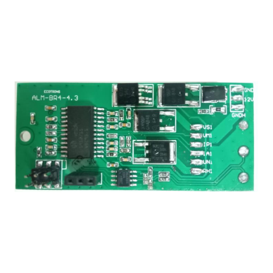 ECOTRONS ALM-BR4-4.3 Manual
