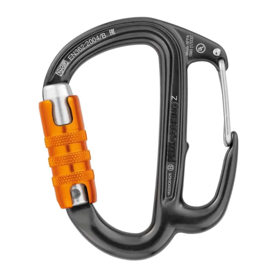 User Manuals: Petzl FREINO Z RL Belay Device