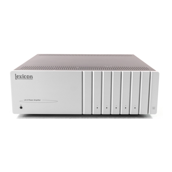 Lexicon LX-5 Reference Manual
