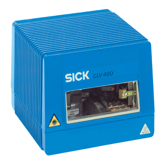 SICK CLV 490 Operating Instructions Manual