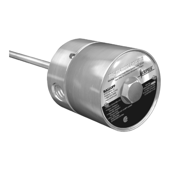 Balluff MICROPULSE BTL5 Series Technical Description, User's Manual