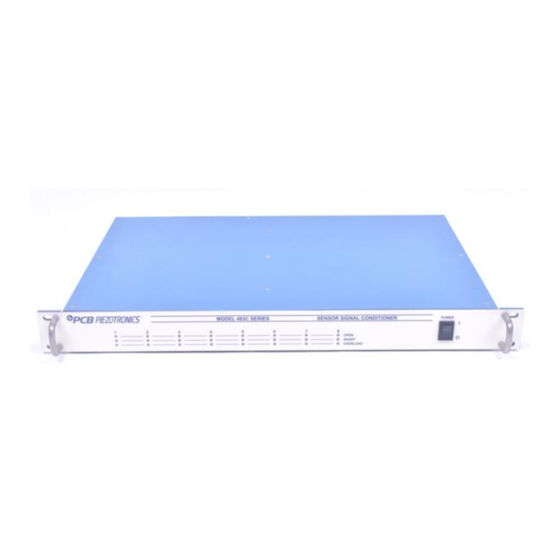 PCB Piezotronics 483C05 Installation And Operating Manual