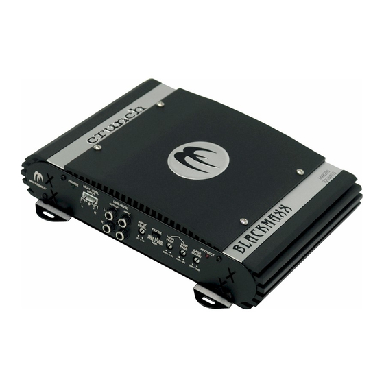 Crunch Blackmaxx MXB-280 Owner's Manual