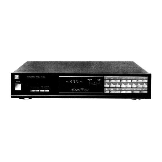 Dual CT 5750 Service Manual