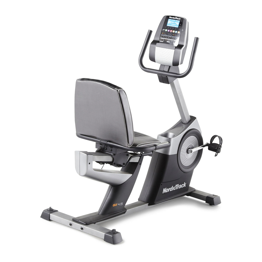 NordicTrack Gxr 4.2 Bike Manual Del Usuario