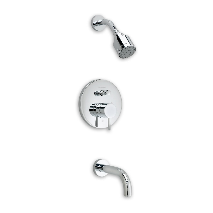 American Standard One Pressure Balance Bath/Shower Fitting R116SS Specification Sheet