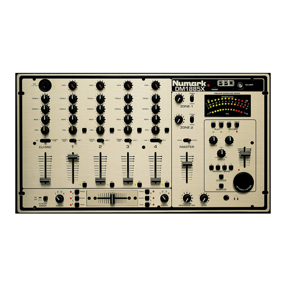 Numark DM 1885X Owner's Manual