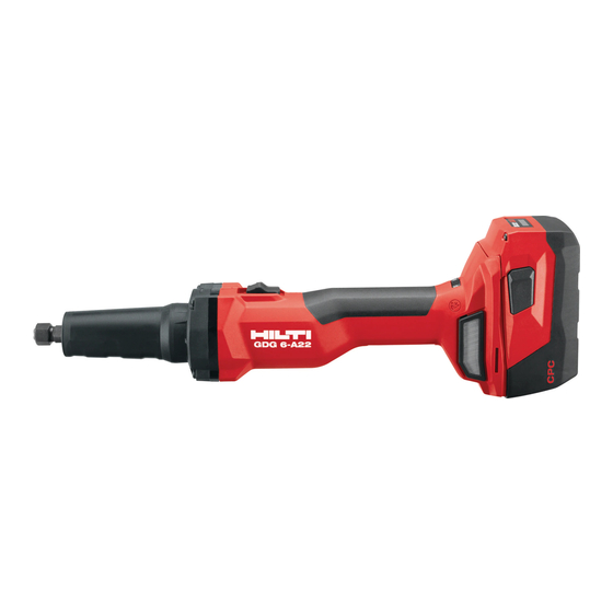 Hilti GDG 6­-A22 Original Instructions Manual