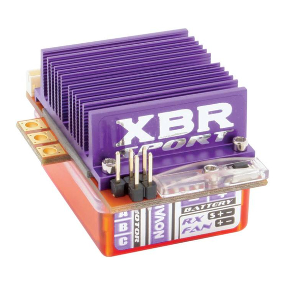 NOVAK XBR SPORT - PROFILE &amp; GEARING GUIDE Manual