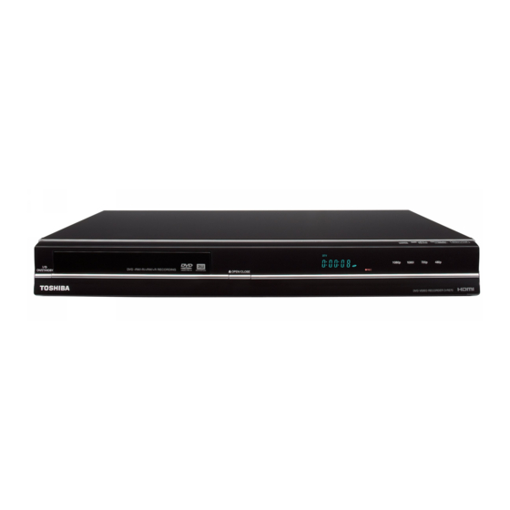 Toshiba DR570 - DVD Recorder With TV Tuner Manuals