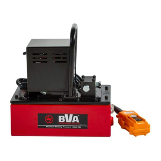 BVA Hydraulics PU20DMP01B Instruction Manual