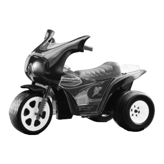 Fisher-Price POWER WHEELS Kawasaki ZX-7 Owner's Manual With Assembly Instructions