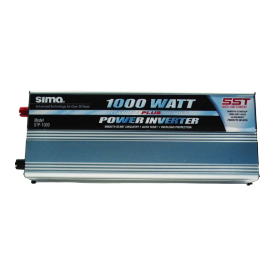 Sima STP-1000T User Instructions