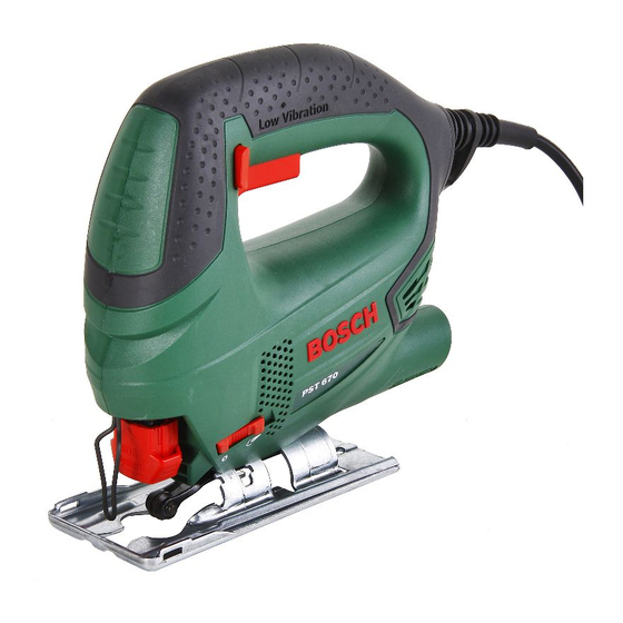 Bosch PST 650 Original Instructions Manual
