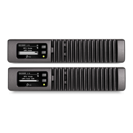 Telos Alliance Omnia MPX Node Installation & User Manual