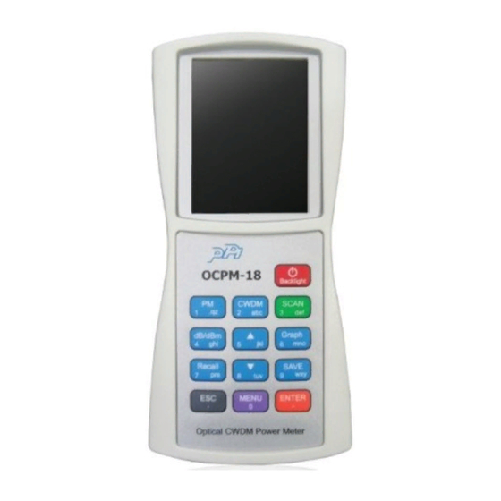 PPI OCPM-18 Operating Manual