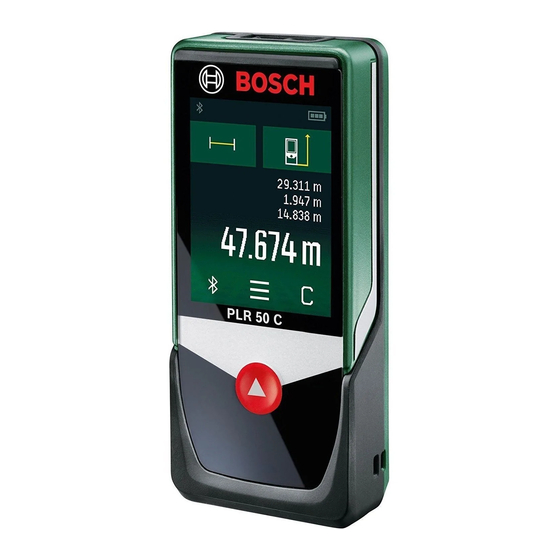 Bosch PLR50 C Manuals