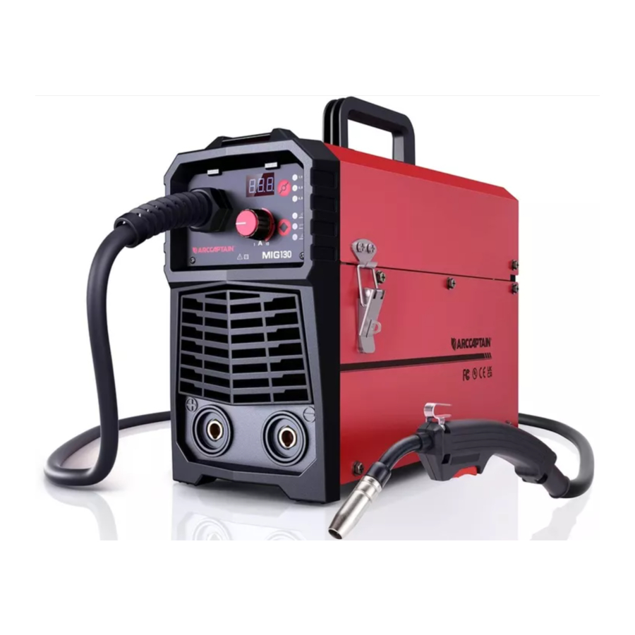 ARCCAPTAIN MIG130 - Inverter Welding Machine Manual | ManualsLib