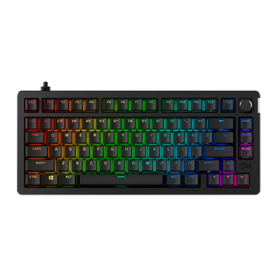 HyperX Alloy Rise 75 Wireless Manuals