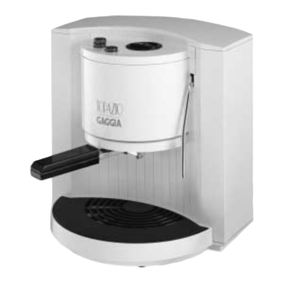 Gaggia Topazio Operating Instructions Manual