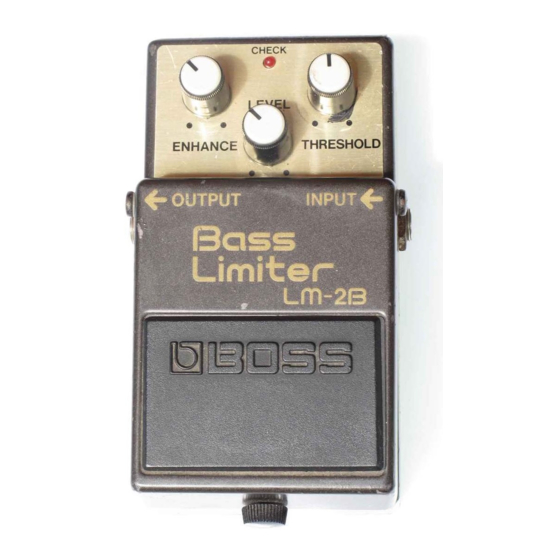 Boss LM-2B Instructions Manual