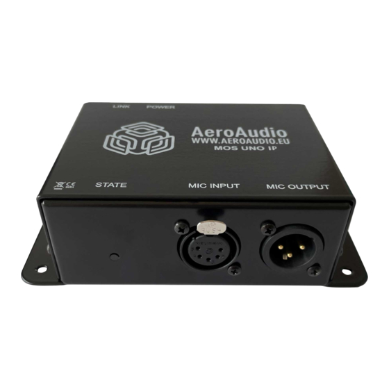 AeroAudio MOS - UNO - IP Manual