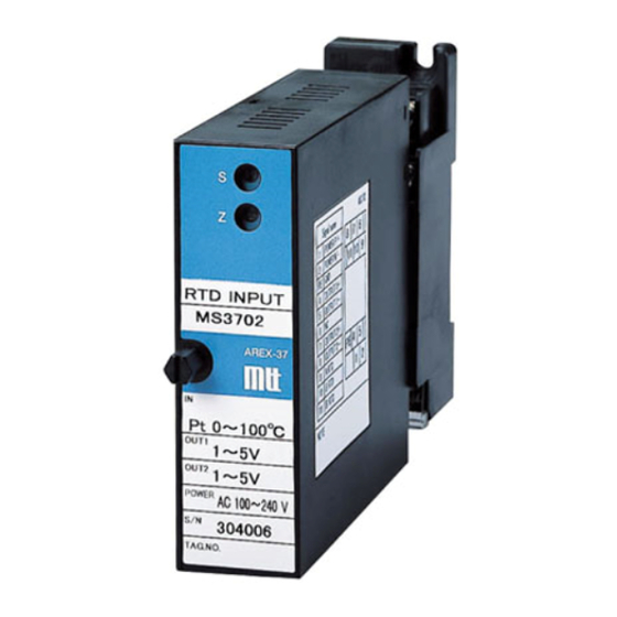 MTT MS3702 User Manual