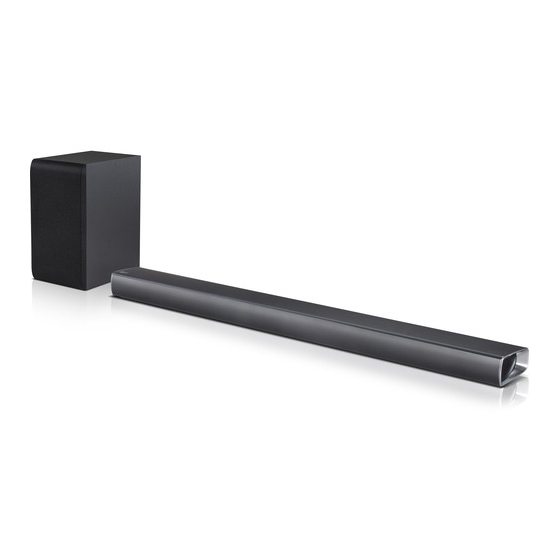 LG SJ5Y-S - Wireless Sound Bar Simple Manual