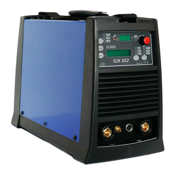 Cloos GLW 302 Operating Instructions And Spare Parts