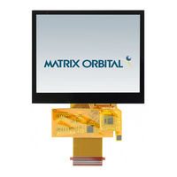 Matrix Orbital MOP-TFT320240-35A-BLM-CTB Hardware Manual