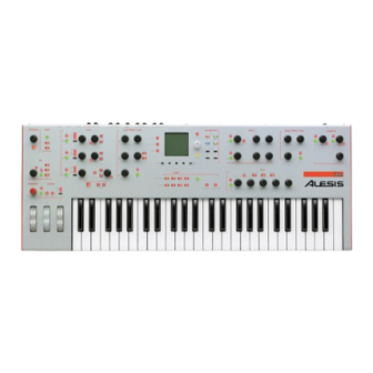 Alesis Ion Supplementary Manual