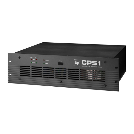 Electro-Voice CPS 1 Service Manual