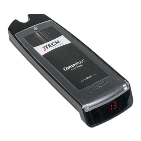 JTECH GuestCall CommPass J1701 Manuals
