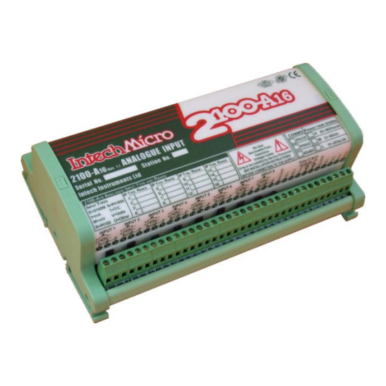 Intech Micro 2100-A16 Input Multiplexer Manuals