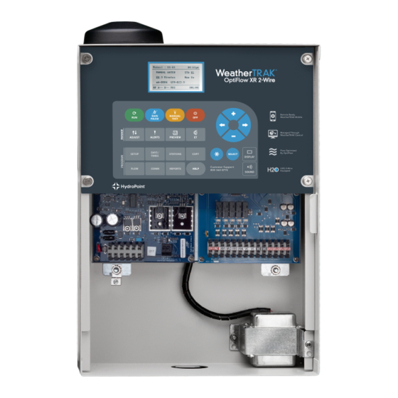 WeatherTRAK OptiFlow XR 2-Wire Quick Reference Card