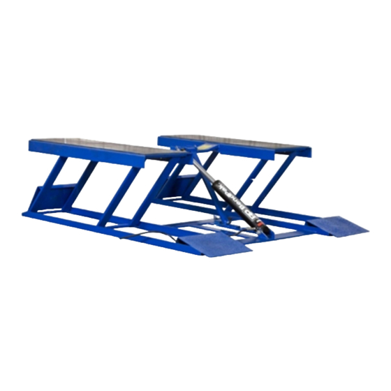 BendPak LR-60P Installation And Operation Manual