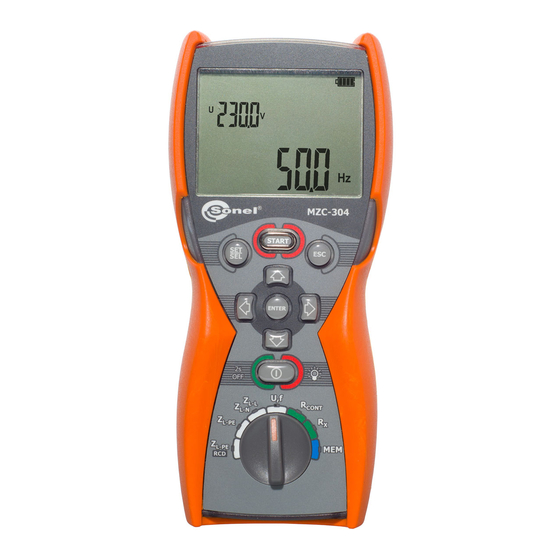 Sonel MZC-304F User Manual