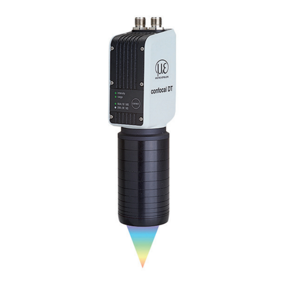 MICRO-EPSILON confocalDT 2410 EtherCAT Quick Manual