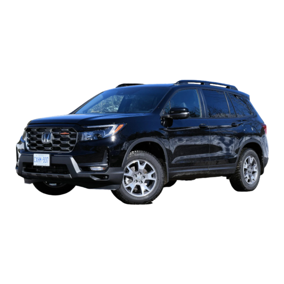Honda PASSPORT 2023 Owner's Manual
