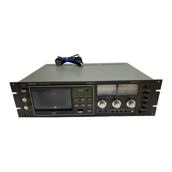 Teac C-3X Service Manual