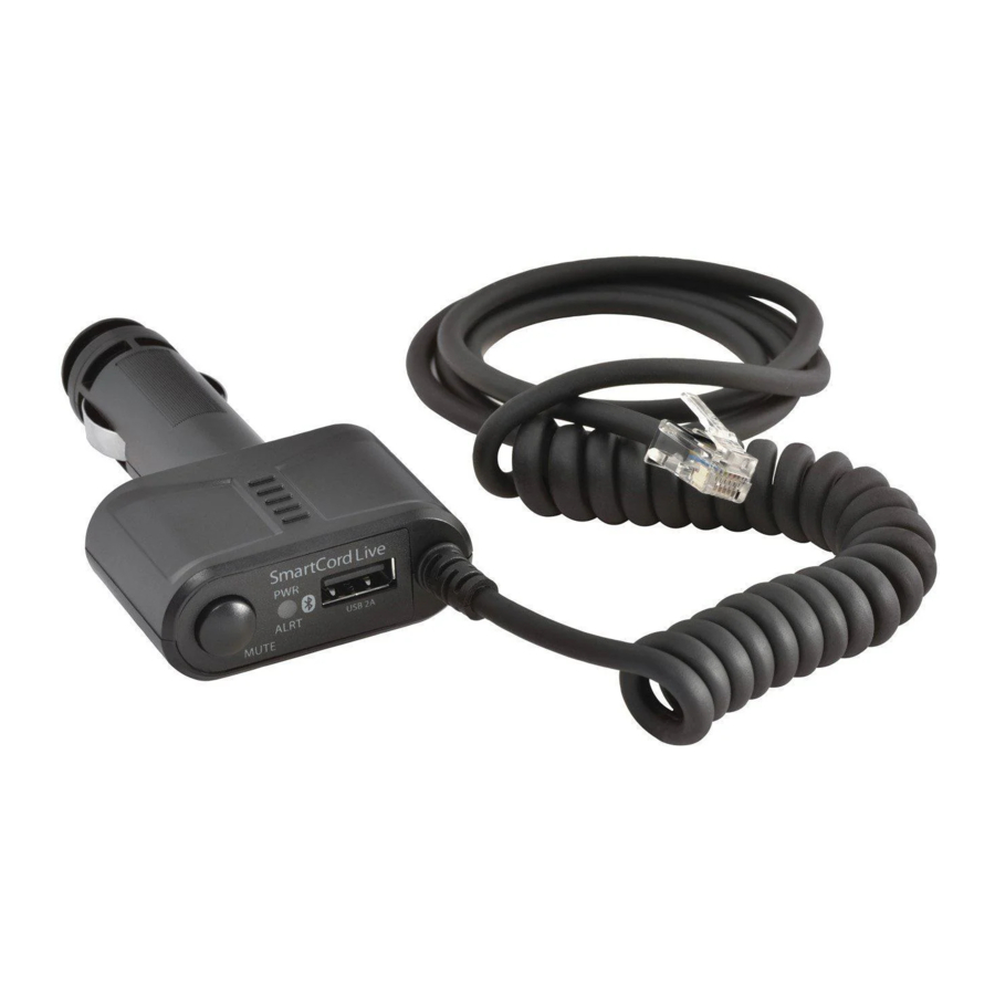ESCORT SmartCord Live - Radar Accessory Manual