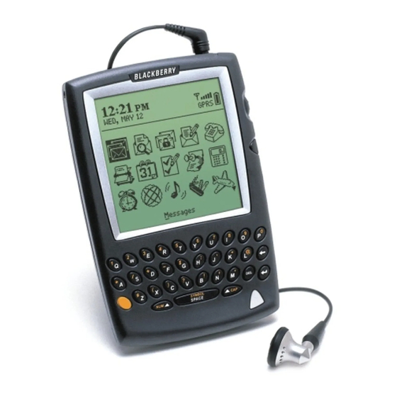 Blackberry Handheld Installation And User Manual
