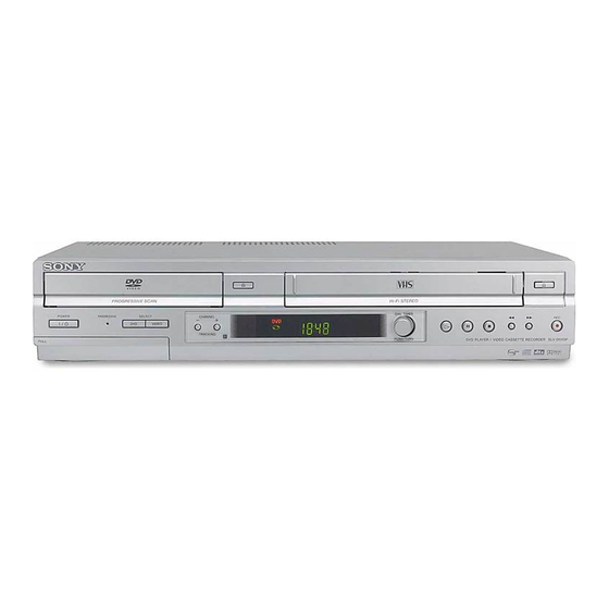 Sony SLV-D350P Operating Instructions (SLVD350P DVD-VCR) Manuals