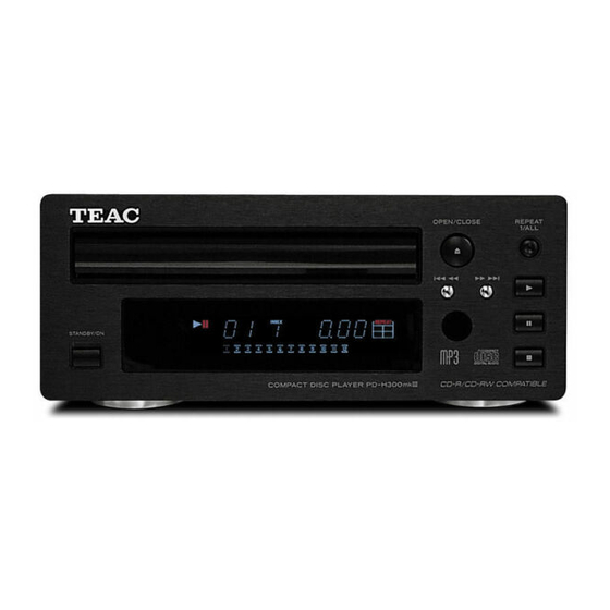 Teac PD-H300mkIII Owner's Manual