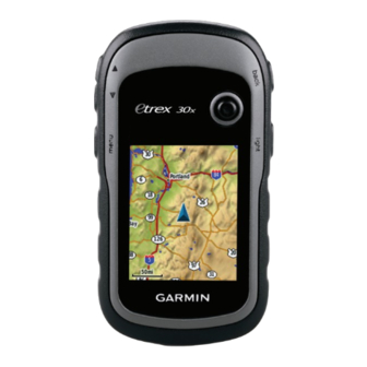 Garmin eTrex 30x Quick Start Manual