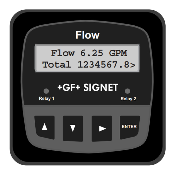 GF SIGNET 8550-1 Instructions